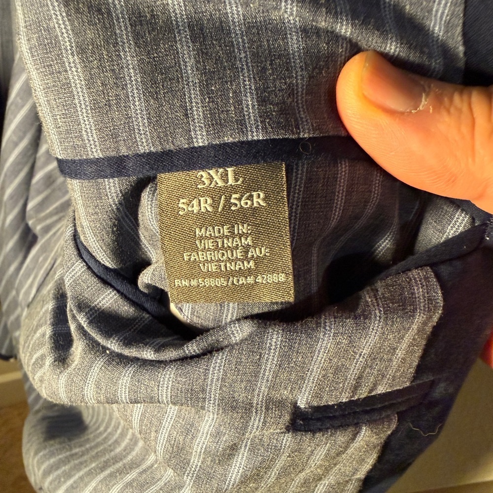 OAK HILL - Men’s Palm Print Cotton Sport Coat - 3XL - 54R - Picture 13 of 15